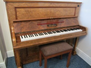 Burr Walnut Bluthner Upright Piano For Sale Burr Walnut Bluthner Upright Piano For Sale
